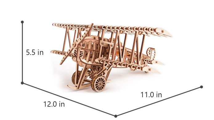 Drewniany model 3D samolot Wood Trick
